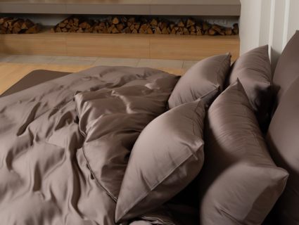 Простыня German Grass Havana Brown Brilliant Grass на резинке 200х200