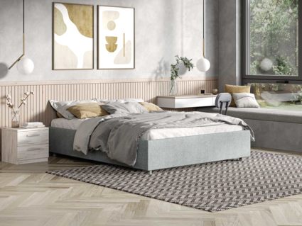 Кровать Сонум Scandinavia Экокожа Белая (с подъемным механизмом) 80х190