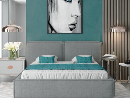 Кровать Nuvola Verde Velutto 22 (с подъемным механизмом) 200х200