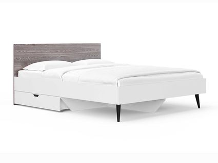 Кровать Сонум Ines Ясень анкор + белый 90х190