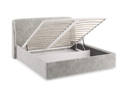 Кровать Сонум Nicole Рогожка Деним (с подъемным механизмом) 160х190