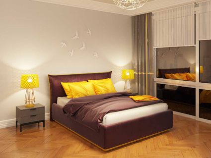 Кровать Nuvola Sicilia Next 001 (с основанием) 90х200