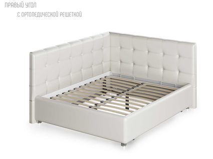 Кровать Nuvola Sabina угловая Velutto 14 120х200