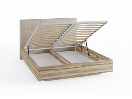 Кровать Сонум Vena Ясмунд + Рогожка Льняная (с подъемным механизмом) 80х190