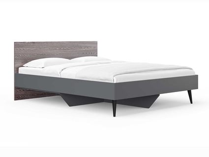 Кровать Сонум Ines Ясень анкор + серый 90х190