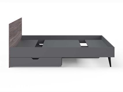 Кровать Сонум Ines Ясень анкор + серый 90х190