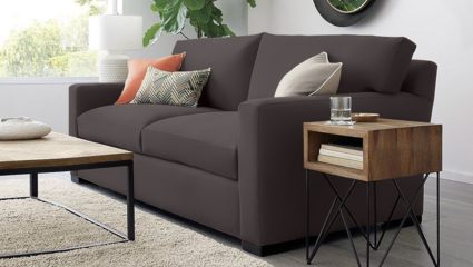 Диван Фиеста Мебель Непал велюр Vivaldi 33 горчичный Длина 215 см