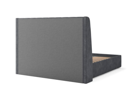 Кровать Сонум Samanta Рогожка Деним (с подъемным механизмом) 140х190