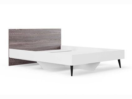 Кровать Сонум Ines Ясень анкор + белый 90х190