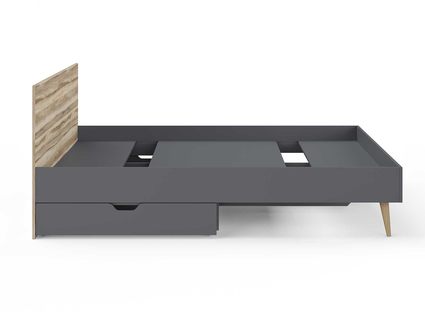 Кровать Сонум Ines Ясень ориноко + графит 80х190