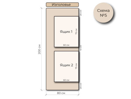Кровать Mr.Mattress Site Box экокожа White 180х200