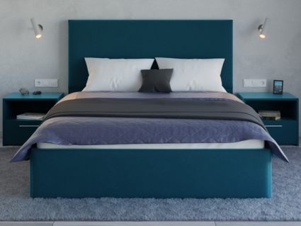 Кровать Lonax Фелиса велюр Dolly-17 (с основанием)