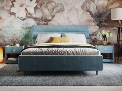 Кровать Сонум Linda Экокожа Белая 90х190