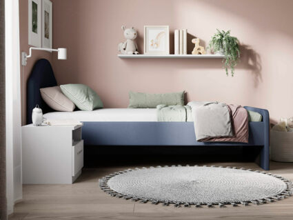 Кровать Сонум Emma Микровелюр лаванда 140х200