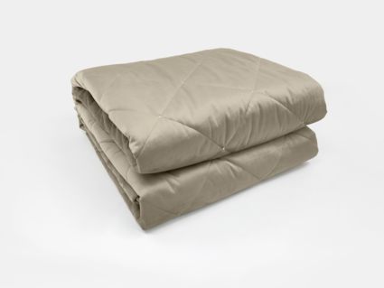 Покрывало Primavelle Velluto серо-бежевое 240х260