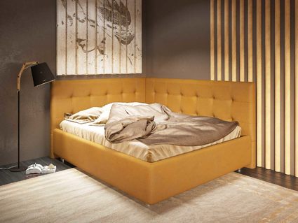 Кровать Nuvola Sabina угловая Velutto 14 120х200