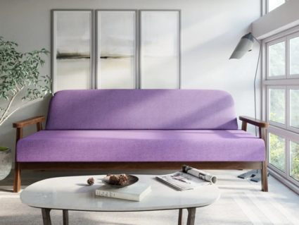 Диван Арско Флори трехместный сиреневый Длина 194 см