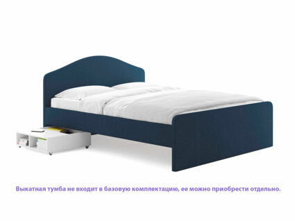 Кровать Сонум Emma Микровелюр белый 160х200