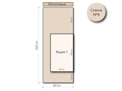 Кровать Mr.Mattress Site Box экокожа White 180х200