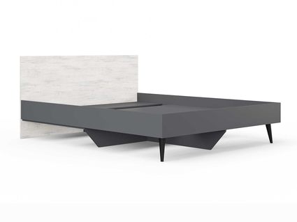Кровать Сонум Ines Ясмунд + серый 80х200