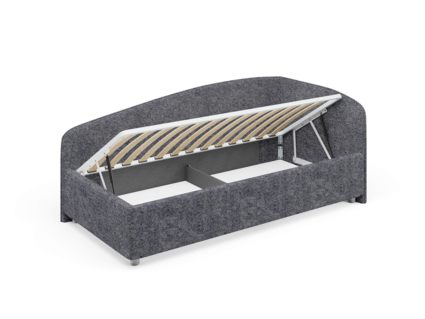 Кровать Сонум Paola Замша Горчица (с подъемным механизмом) 90х180