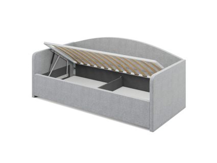 Кровать Сонум Uno Кашемир Светло-серый (с подъемным механизмом) 90х180