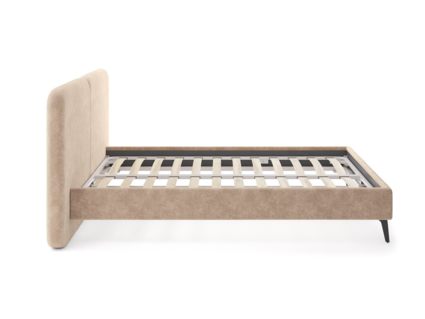 Кровать Сонум Brooklyn Микровелюр Светло-серый 180х200