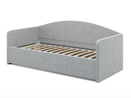 Кровать Сонум Uno Экокожа Платиновый перламутр (с подъемным механизмом) 80х190