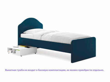 Кровать Сонум Emma Микровелюр белый 160х200