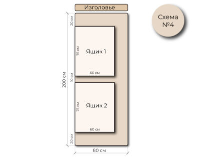 Кровать Mr.Mattress Site Box экокожа White 180х200