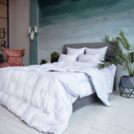 Одеяло German Grass Gray Familie Down всесезонное 160х220