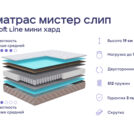 Кровать Димакс Лероса с п/м + матрас Мистер Слип Soft Line Мини Хард 160х200
