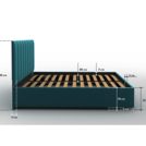 Кровать Sleeptek Premier 7 с подъемным механизмом 120x190 Велюр Velutto 06 уцененная 120х190