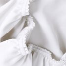 Простыня German Grass Noble Traditions Glace White Grass на резинке 200х200