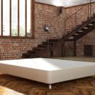 Кровать Mr.Mattress Fine Box экокожа Beige 160х190